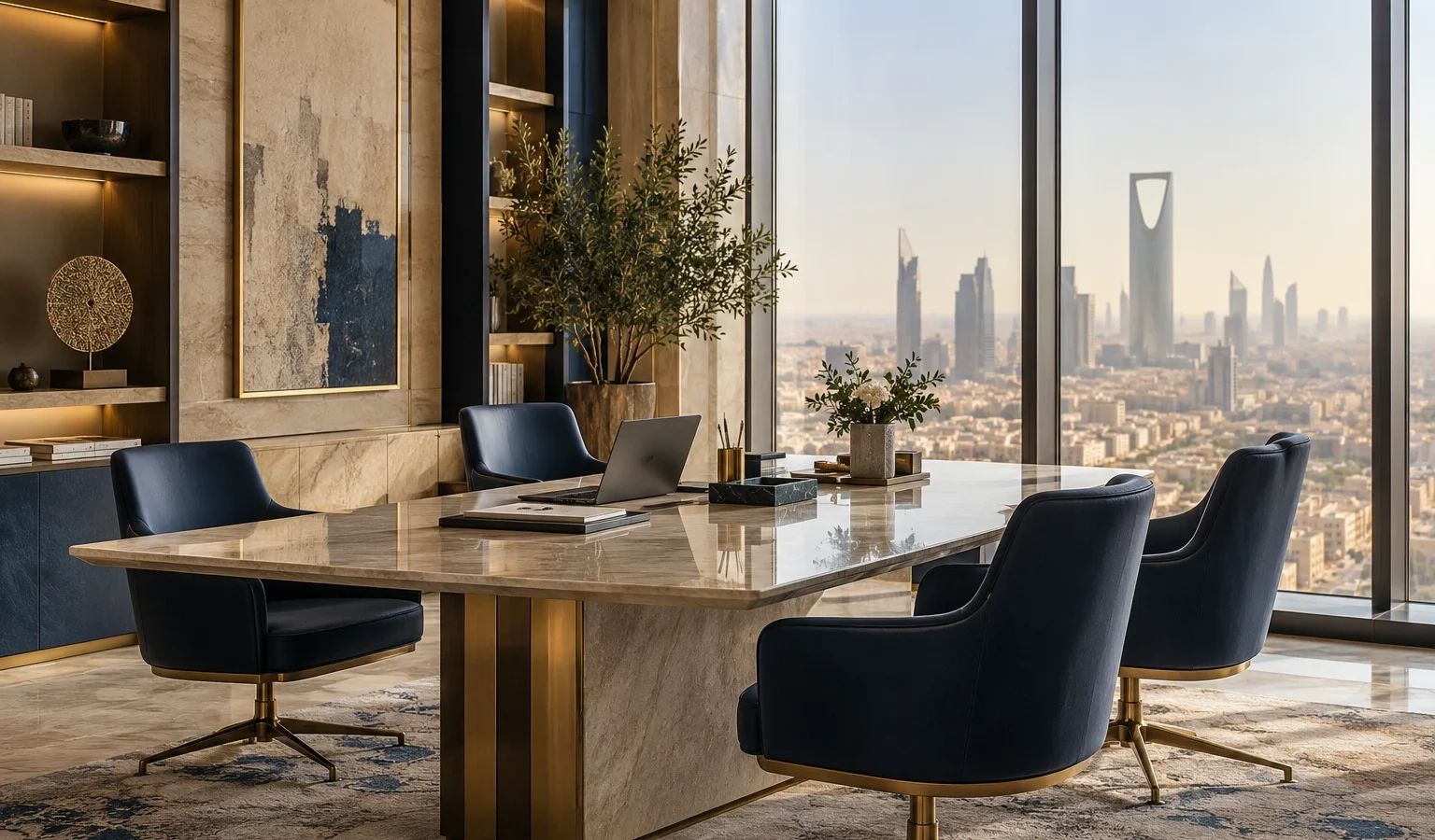 A contemporary professional workspace in Riyadh